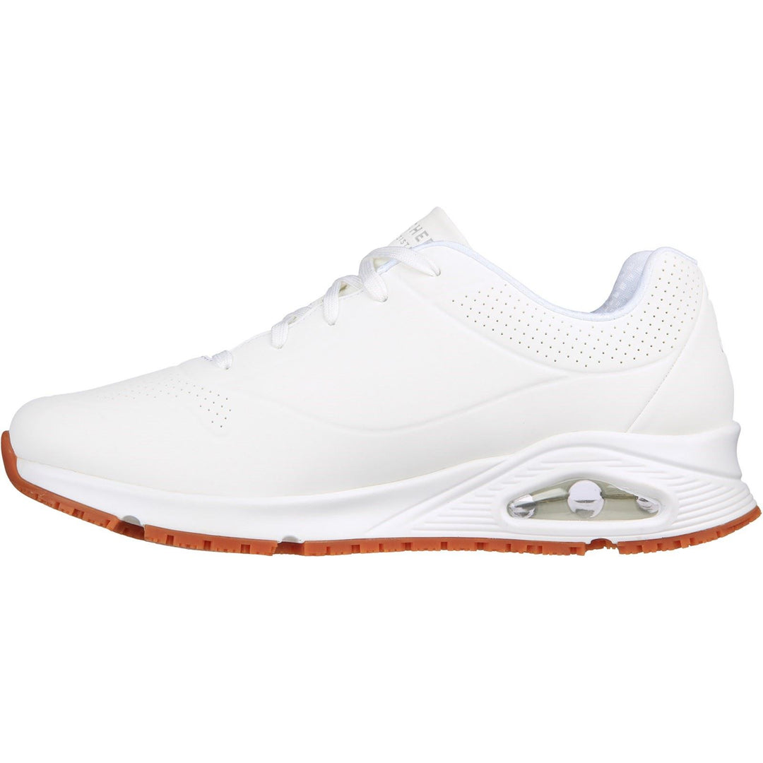 Men's Wide Fit Skechers 200054EC Uno SR Trainers - White in White - Image 6