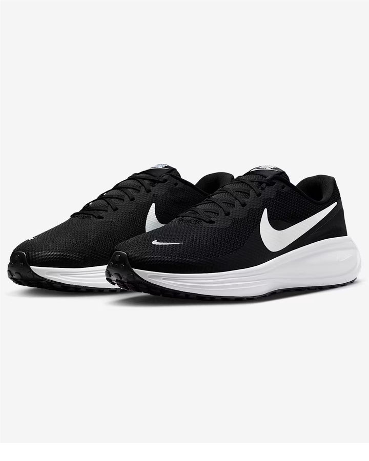 Men's Wide Fit Nike HQ1996-001 Revolution 8 Running Trainers in Black/White - Image 1