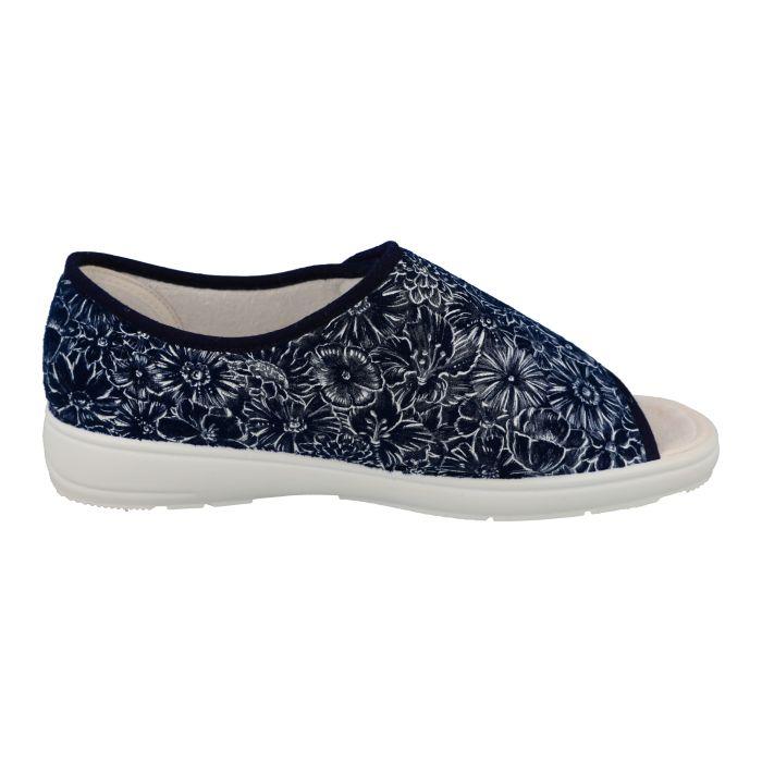 Women's Wide Fit DB Encore Canvas Shoes in Navy - Image 4