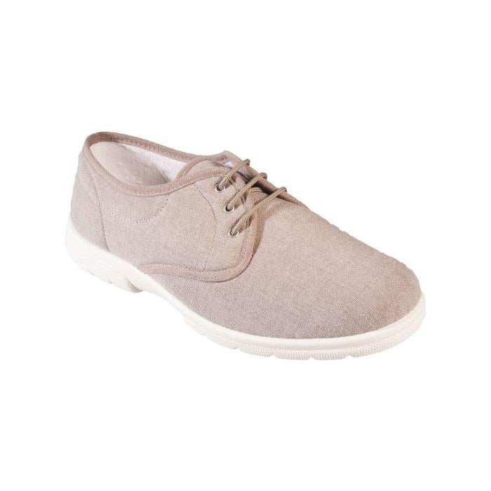 Mens Extra Wide Fit DB Troon Canvas in Denim Blue - Image 1