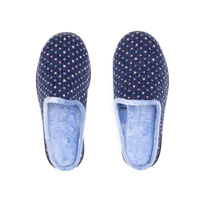 Womens Wide Fit DB Welney Mule Slippers in Black Multi - Image 1