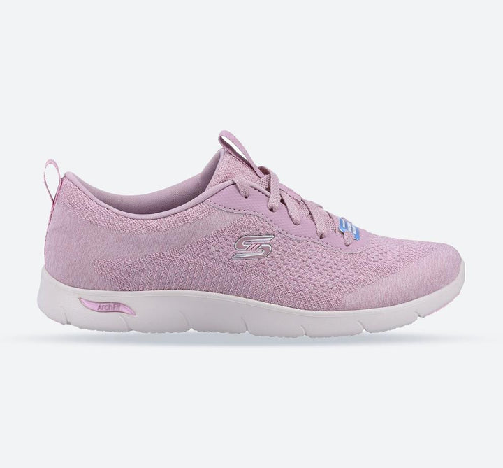 Women's Wide Fit Skechers 104272 Arch Fit Refine Trainers - Mauve in Mauve - Image 1