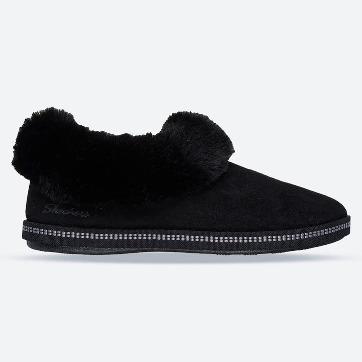 Women's Wide Fit Skechers 169012 Cozy Campfire Winter Nights Slippers in Black - Image 1