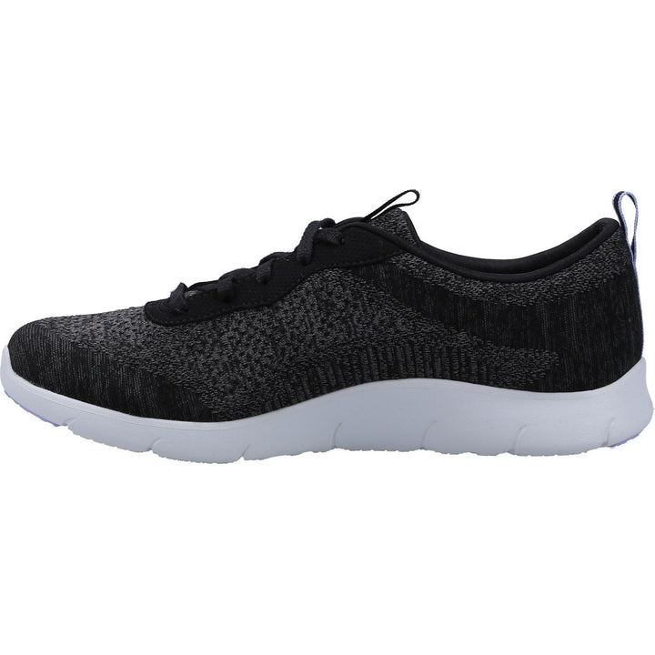 Women's Wide Fit Skechers 104272 Arch Fit Refine Trainers - Black/White in Black/White - Image 1