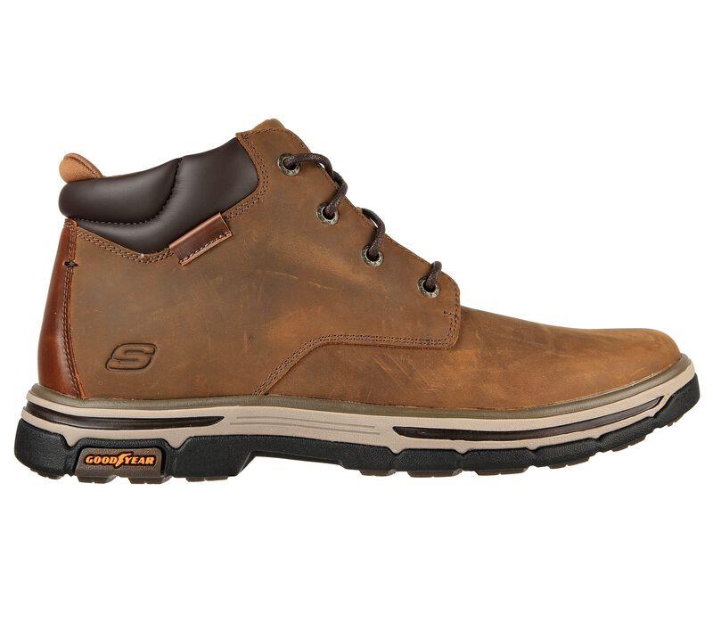 Men's Wide Fit Skechers 204394 Segment 2.0 Brogden Boots - Desert/Brown in Desert/Brown - Image 2