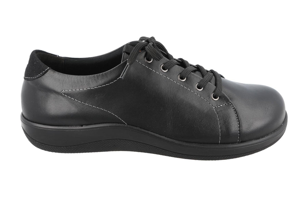 Women's Wide Fit DB Taylor Shoes in Black - Image 2
