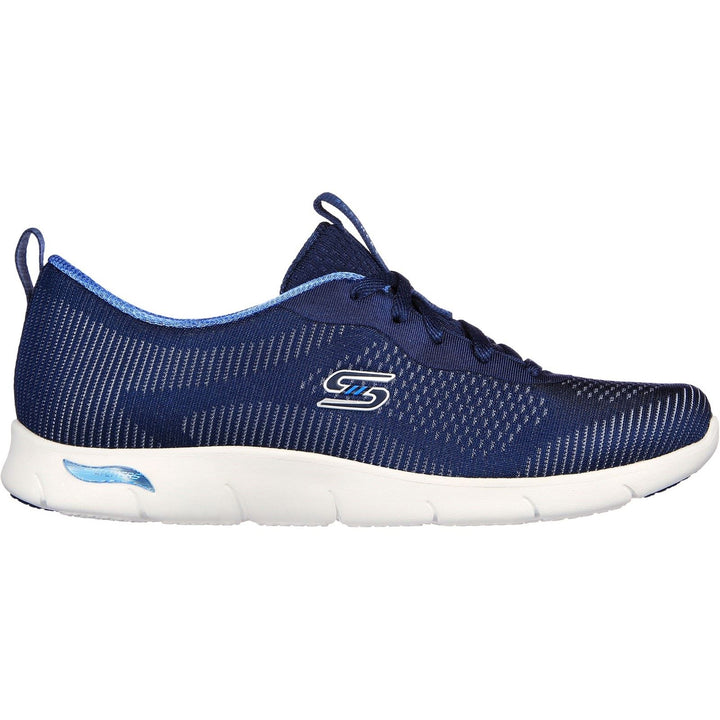 Women's Wide Fit Skechers 104390 Arch Fit Refine Classy Doll Trainers -Navy in Navy - Image 1