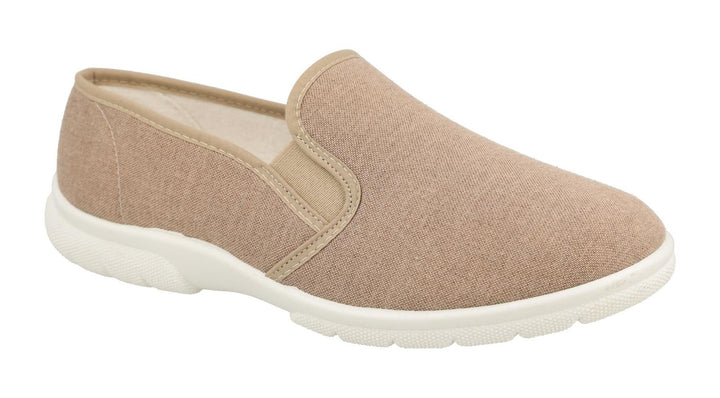 Mens Wide Fit DB Arnold Canvas in Denim Blue - Image 1
