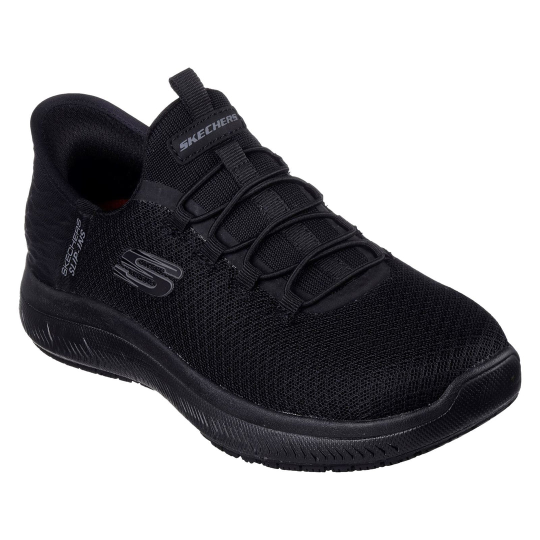 Women's Wide Fit Skechers 108144EC Summits SR Enslee Work Trainers in Black - Image 5