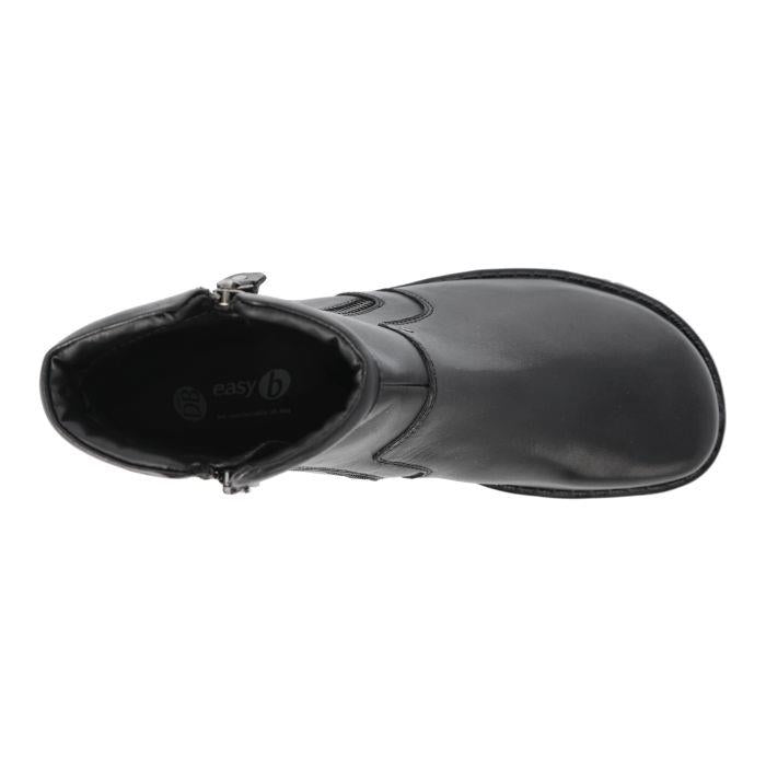 Women's Wide Fit DB Spalding Boots in Black Leather - Image 6