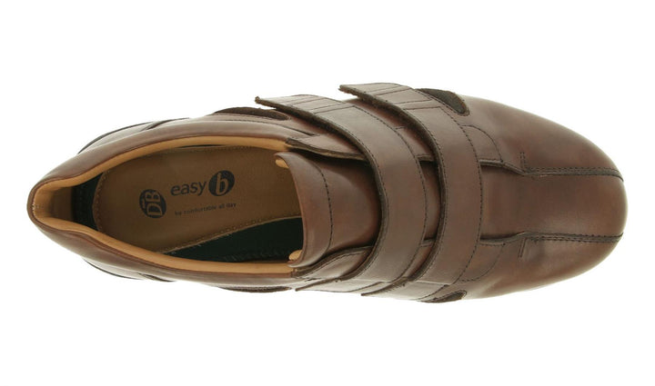Mens Wide Fit DB Darren Shoes in Black Leather - Image 1