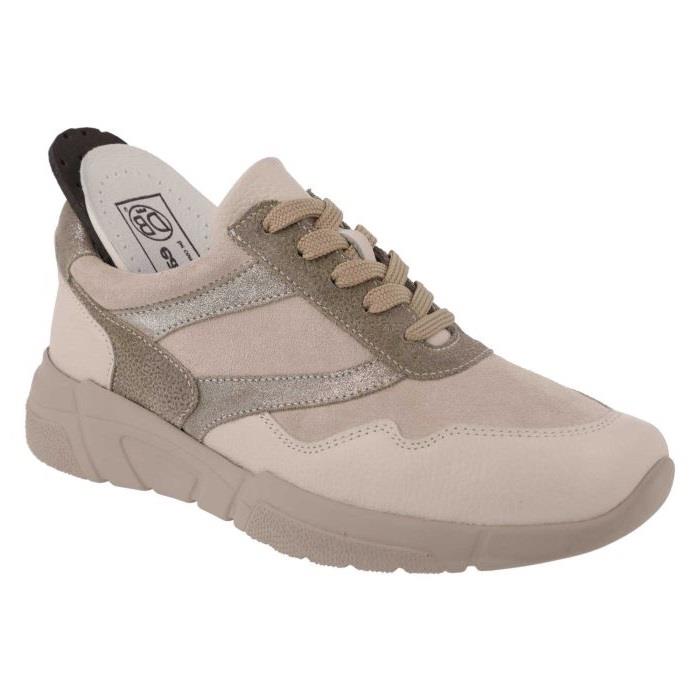 Women's Wide Fit DB Watercress Trainers in Navy Leather / Suede - Image 1