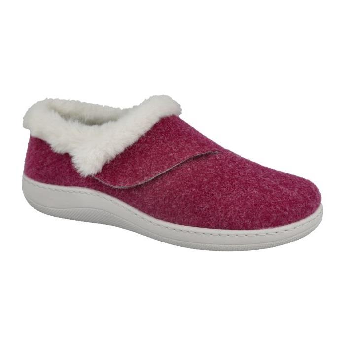 Women's Wide Fit DB Talala Slippers in Navy Felt - Image 9