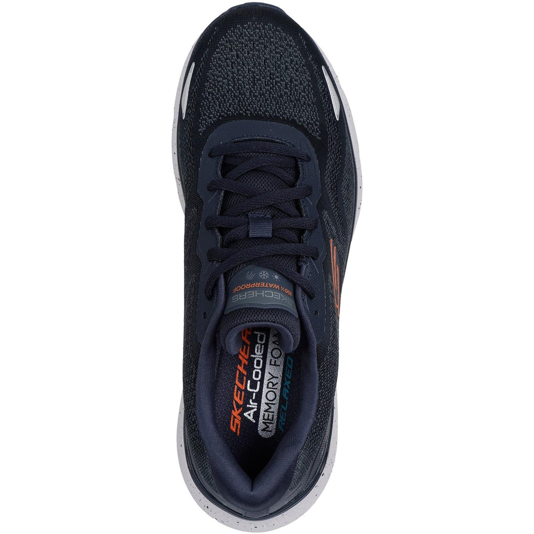 Men's Relaxed Fit Skechers 232842 Waterproof Edgeride Konzo Trainers in Black - Image 10