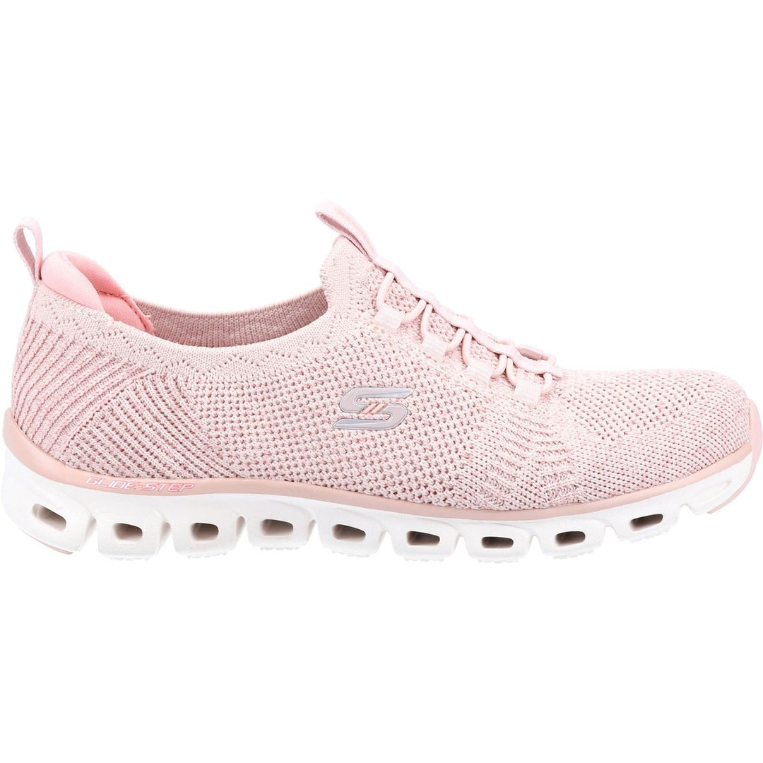 Women's Wide Fit Skechers 104198 Glide Step Grand Flash Trainers - Rose in Rose - Image 2