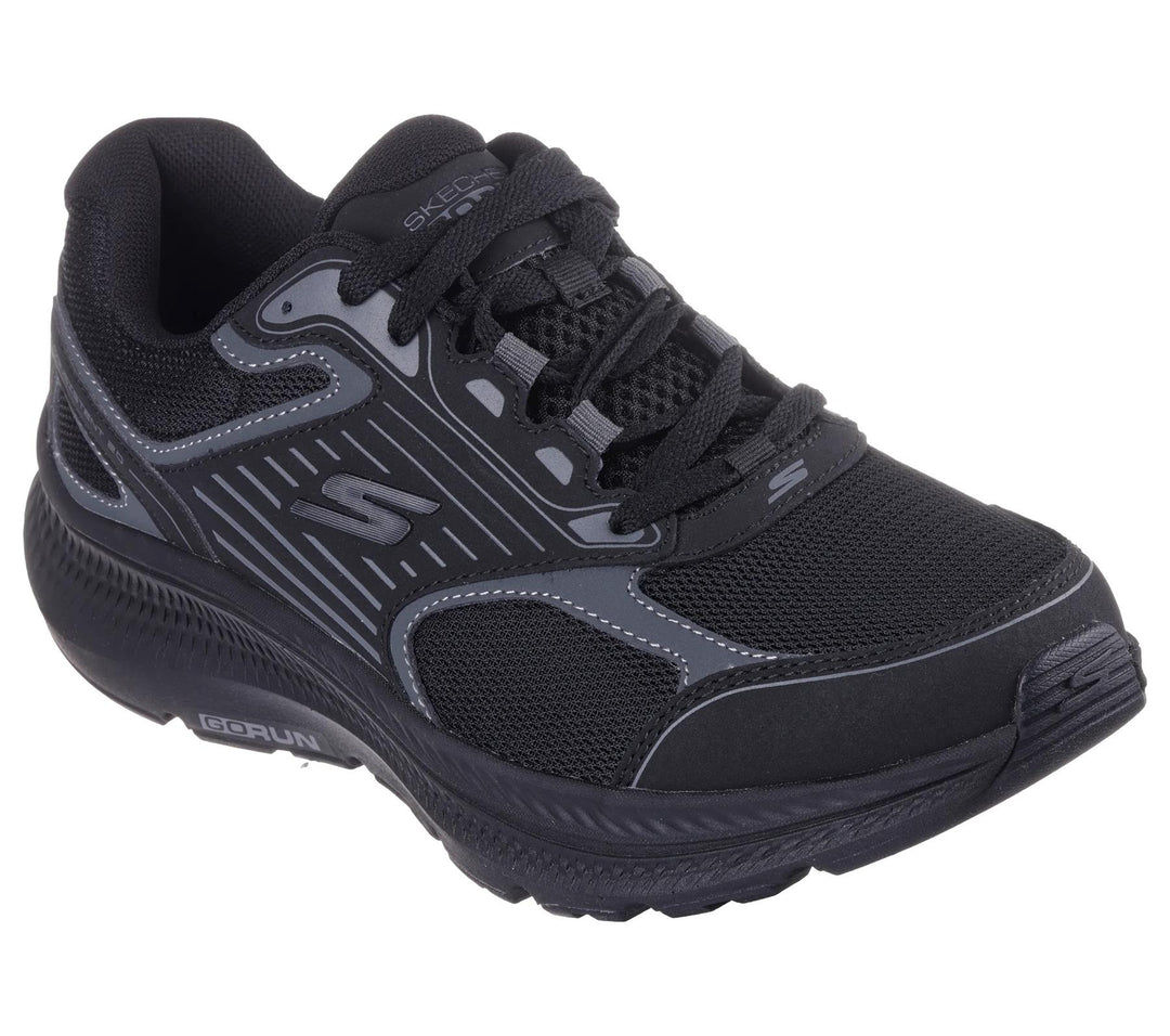 Men's Wide Fit Skechers 220866WW Go Run Consistent 2.0 Running Trainers - Goga Mat in Black - Image 3