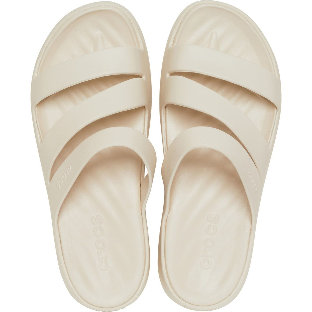 Women's Crocs 209587 Getaway Strappy Slippers in Cassis - Image 10
