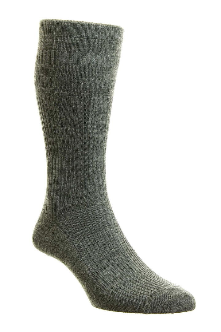 Mens HJ HALL Softop HJ190 Wool Socks in Black - Image 1