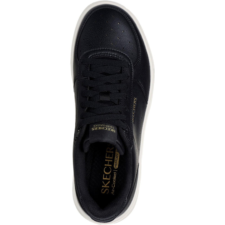 Women's Wide Fit Skechers 185110 Court Classics Grand 92 Be Lifted Trainers in Black - Image 1