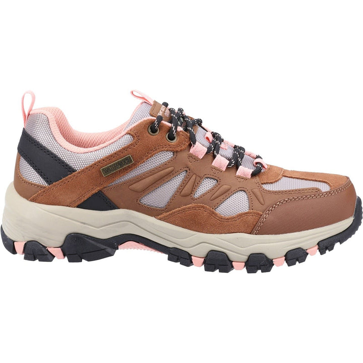 Women's Wide Fit Skechers SK167003 Selmen West Highland Hiking Trainers - Brown/Tan in Brown/Tan - Image 1