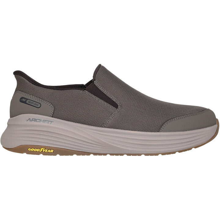 Men's Wide Fit Skechers 217000 Slip-ins Go Walk Stability 2.0 Trainers in Dark Taupe - Image 1