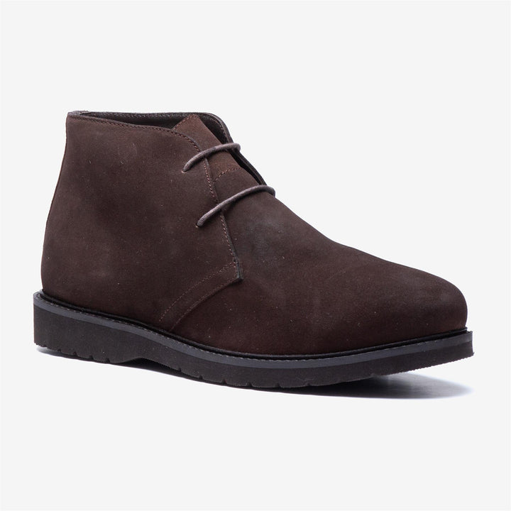 Men's Wide Fit Tredd Well William 22759 Suede Dress Boots - Brown in Brown - Image 1