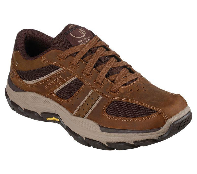 Men's Relaxed Fit Skechers 204330 Respected Edgemere Good Year Walking Trainers - Desert in Desert - Image 3