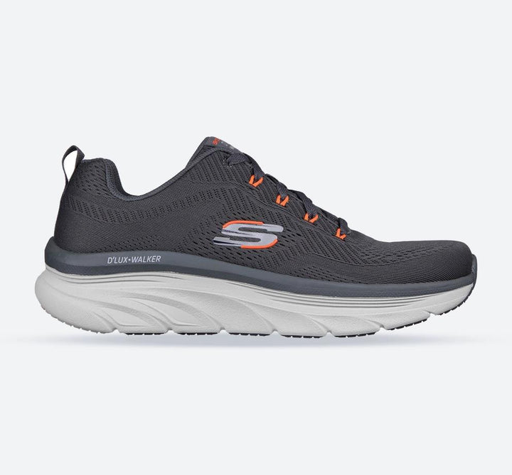 Men's Wide Fit Skechers 232364 Relaxed Fit D'Lux Walker Meerno Trainers in Navy - Image 1