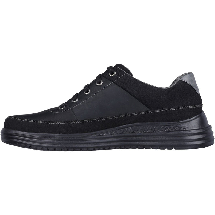 Men's Wide Fit Skechers 204875 Proven Aldeno Trainers in Black - Image 1