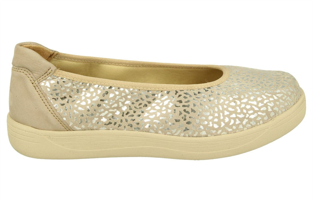 Womens Wide Fit DB Garganey Shoes in Navy Stretch Textile - Image 6