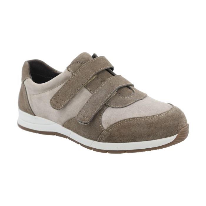 Women's Wide Fit DB Stonechat Trainers in Black / Charcoal Suede - Image 7