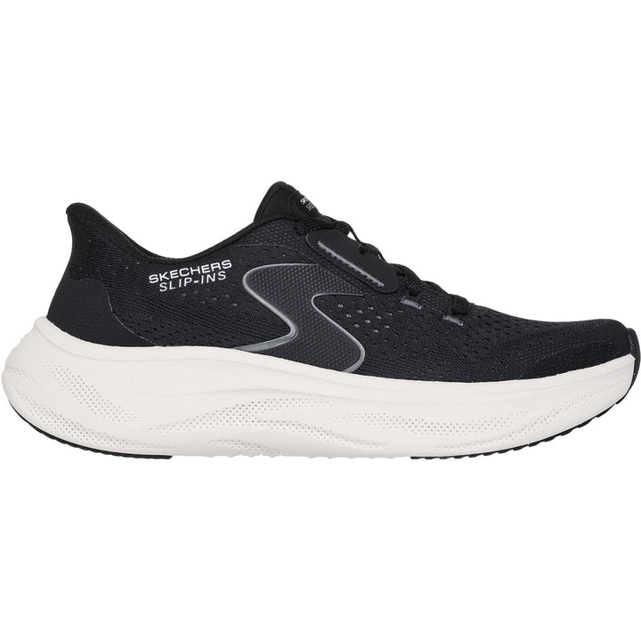Women's Wide Fit Skechers 150565 Slip-ins Skech Cloud Plush Horizon Trainers in Black/White - Image 1
