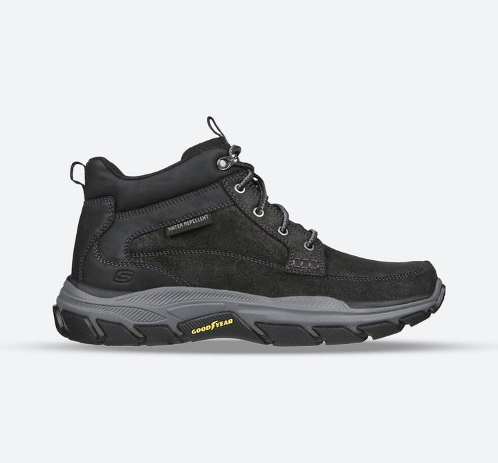 Men's Wide Fit Skechers 204454 Relaxed Fit Respected Boswell Good Year Boots in Black - Image 1