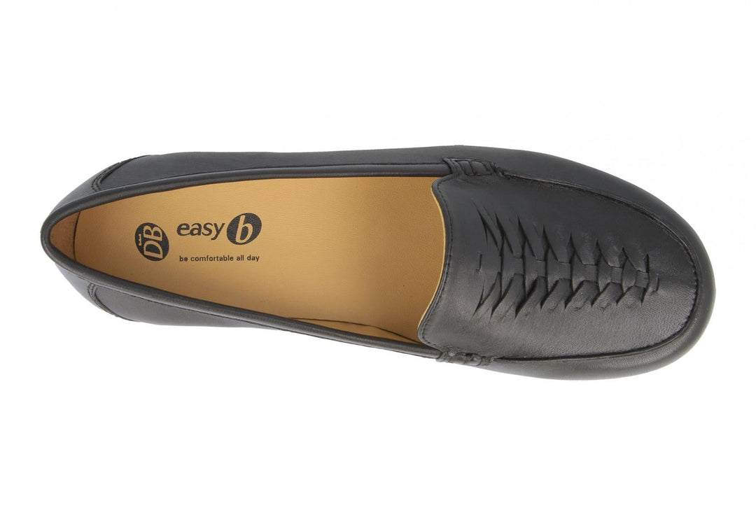 Womens Wide Fit DB Bingham Pumps in Black - Image 5