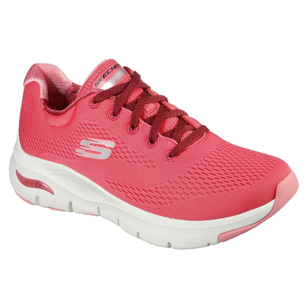 Women's Wide Fit Skechers 149057 Unny Outlook Sports Trainers - Rose in Rose - Image 3