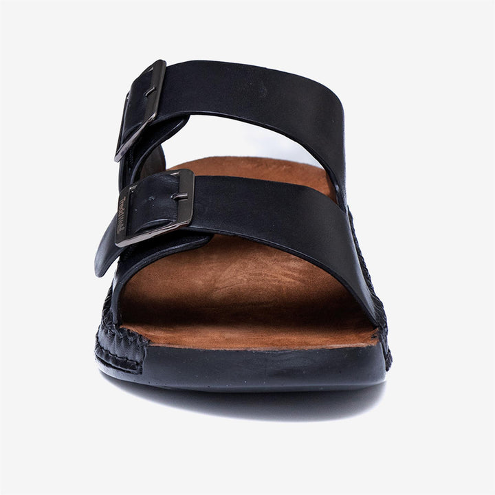 Men's Wide Fit Tredd Well Miami Sandals in Black - Image 1