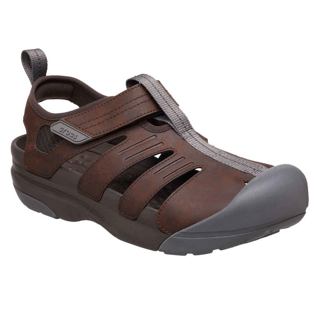 Women's Crocs 209857 Yukon Fisherman Sandals in Espresso - Image 3