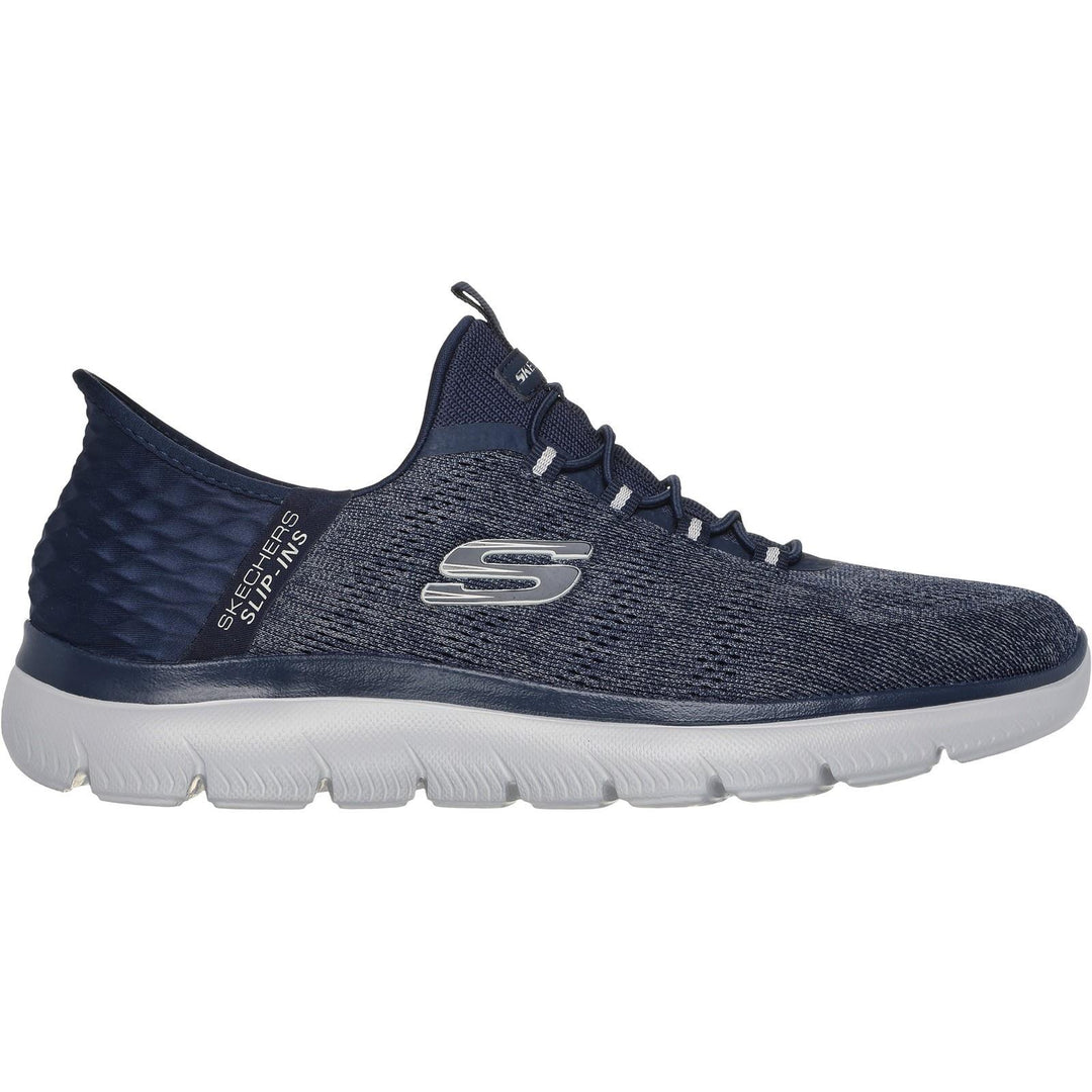 Men's Wide Fit Skechers 232469 Slip-ins Summits Key Pace Trainers in Black - Image 6