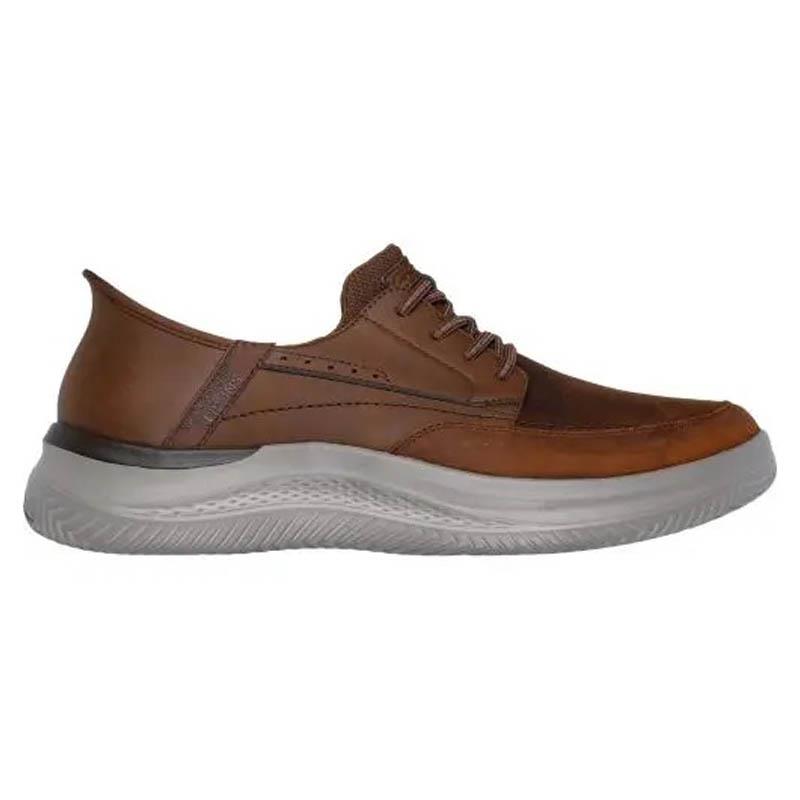 Men's Relaxed Fit Skechers 205211 Hasting Rory Trainers in Dark Brown - Image 2