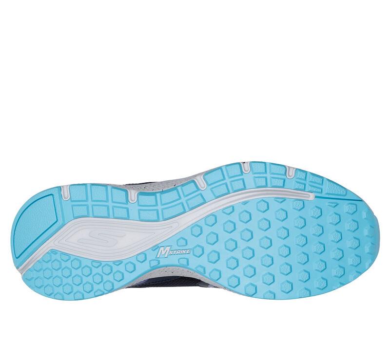 Women's Wide Fit Skechers 128285 Go Run Consistent Vivid Horizon Trainers in Navy/Lavender - Image 7