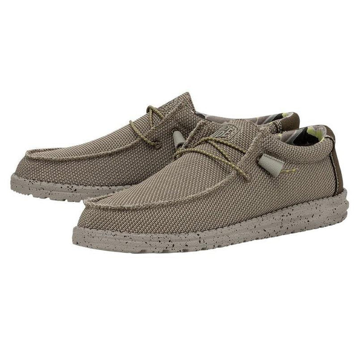 Men's Heydude Wally Sox Triple Needle Shoes in Fog - Image 1