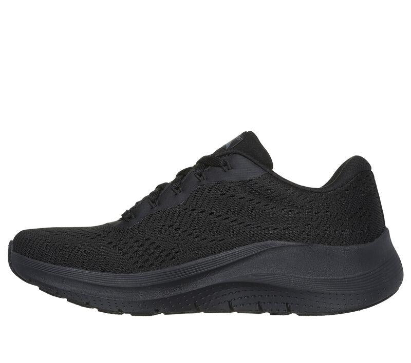 Women's Wide Fit Skechers 150051 Arch Fit 2.0 Big League Trainers in Black - Image 4