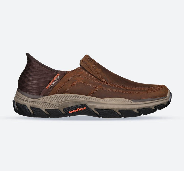 Men's Relaxed Fit Skechers 204810 Slip-ins Respected Elgin Trainers - EXCLUSIVE in Brown - Image 1