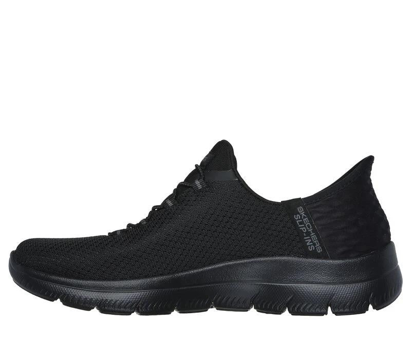 Women's Wide Fit Slip-ins Skechers 150123 Summits Diamond Dream Trainers in Black - Image 4