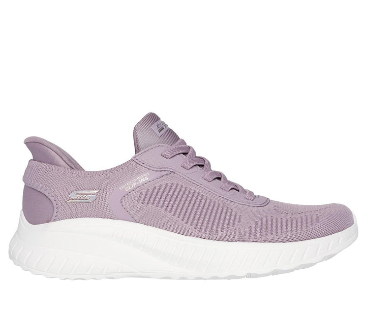 Women's Wide Fit Skechers 117497W Slip-ins Sport Squad Chaos Trainers in Lavender - Image 1