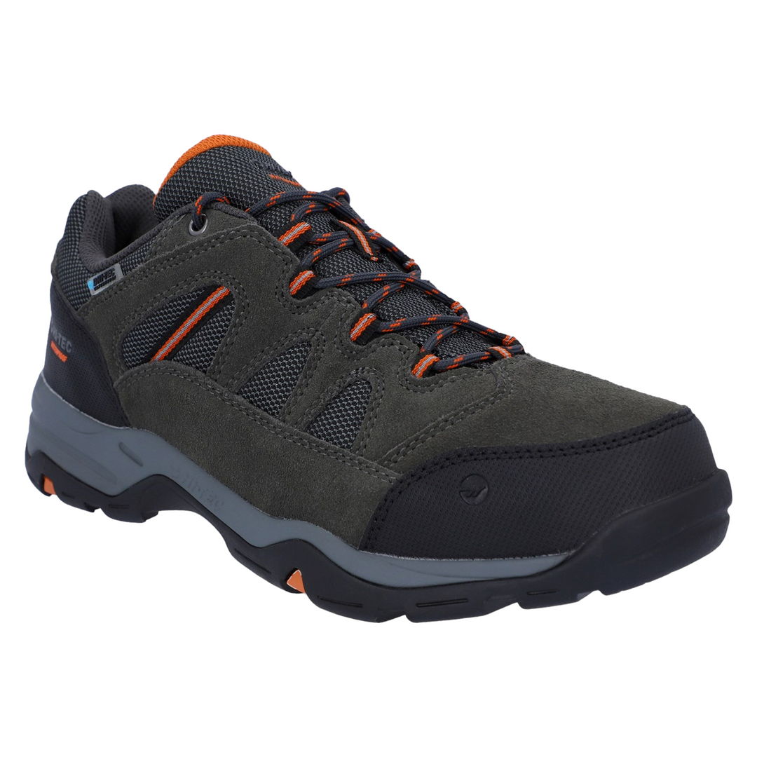 Men's Wide Fit Hi-Tec Bandera II Trainers in Charcoal/Graphite - Image 3