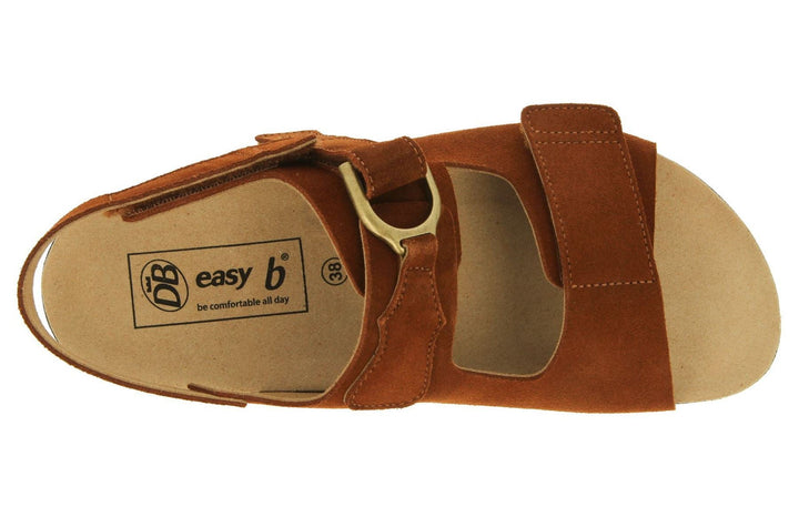 Womens Wide Fit DB Stacey Sandals in Dark Navy Suede - Image 1