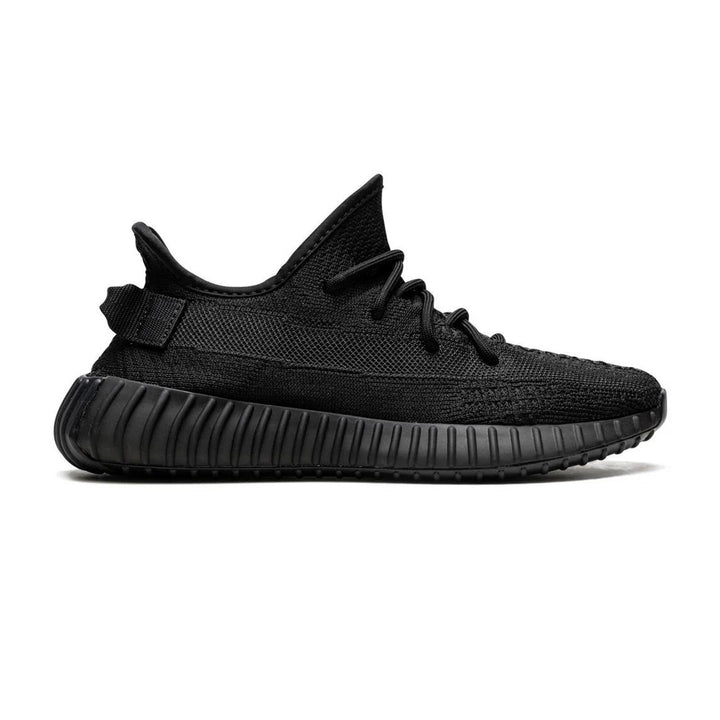 Men's Wide Fit Adidas Yeezy Boost 350 V2 Onyx Walking Trainers in Black - Image 1