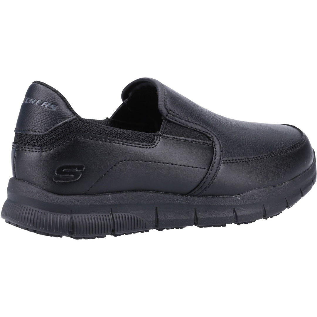 Women's Wide Fit Skechers 77236EC Nampa Annod Occupational Trainers in Black - Image 4