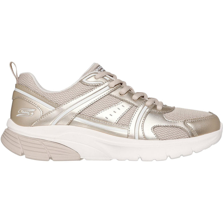 Women's Wide Fit Skechers 117770 Bobs Vamos Trainers in Gold - Image 1